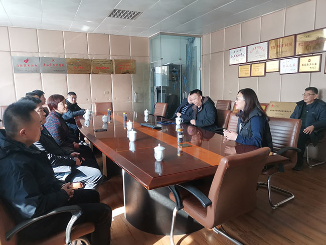 Federația de Industrie și Comerț din Shandong a vizitat compania Tangshan Jinsha